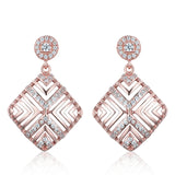 925 Sterling Silver Arrow Gradient Dangle Earrings