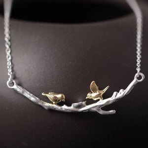 925 Sterling Silver Birdie Necklace - Vintage Boutique Jewelry