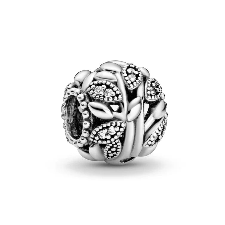925 Sterling Silver Crown O Bag Paw Charm for Bracelet DIY