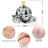 925 Sterling Silver Crown O Bag Paw Charm for Bracelet DIY