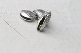 925 Silver Tibetan Dorje Bell Beads Sterling Silver Vajra Amulet Charm DIY