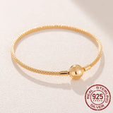 925 Silver Snake Chain Bracelet for Women 18k Jewelry