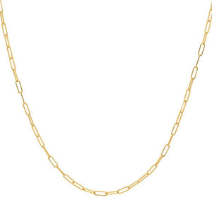 925 Silver Square Link Chain Necklace for Women