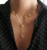 925 Sterling Silver CZ Paved Station Mulity Charm Choker Necklace