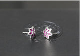 925 Silver Cherry Blossom Earrings Japanese Jewelry