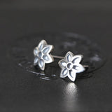 925 Silver Cherry Blossom Earrings Japanese Jewelry