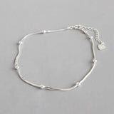 925 Sterling Silver Snake Leg Anklet Foot Jewelry