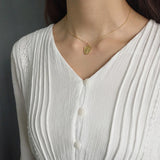 Abstract Face Women Silver Choker Necklace Pendant