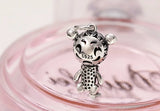 925 Sterling Silver Bear Pendant Thai Silver Retro Hollow Necklace Pendant