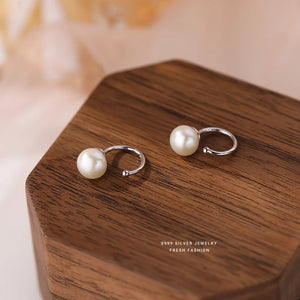 925 Silver Freshwater Pearl Earrings for Girls