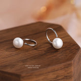 925 Silver Freshwater Pearl Earrings for Girls