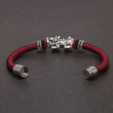 Real 999 Silver Pixiu Bracelet Magnetic Clasp Thai Amulet Jewelry