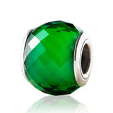 Petite Facets Crystal Charm 925 Sterling Silver Beads for Bracelet
