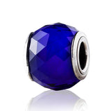 Petite Facets Crystal Charm 925 Sterling Silver Beads for Bracelet