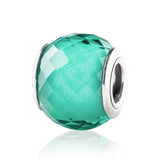 Petite Facets Crystal Charm 925 Sterling Silver Beads for Bracelet