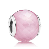Petite Facets Crystal Charm 925 Sterling Silver Beads for Bracelet