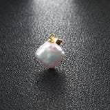 Baroque Freshwater Pearl Pendant 925 Sterling Silver Women's Gift
