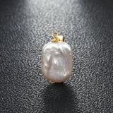 Baroque Freshwater Pearl Pendant 925 Sterling Silver Women's Gift