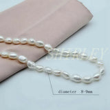 Baroque Natural Pearl Coin Pendant Necklace OT Buckle Ladies Mother Gift