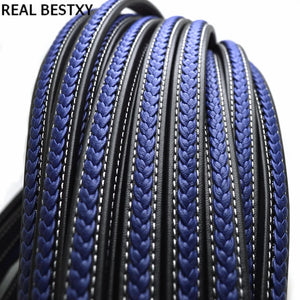 Vintage 12*6mm Wide Braided Leather Rope Cord Jewelry Making Craft Bracelet