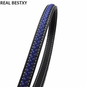 Vintage 12*6mm Wide Braided Leather Rope Cord Jewelry Making Craft Bracelet
