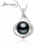 Natural Freshwater Pearl Pendant Necklace 925 Silver Girl Birthday Gift