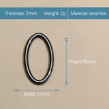 Ceramic Accessories 2mm Round Smooth DIY Jewelry Earrings Bracelet