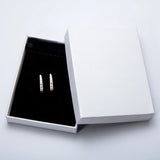 Real D VVS1 Moissanite Clip Earrings 925 Silver Diamond Hoops Fine Jewelry