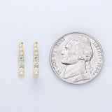 Real D VVS1 Moissanite Clip Earrings 925 Silver Diamond Hoops Fine Jewelry