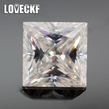 D Colorless Moissanite Stone Princess Cut VVS1 Lab Diamond Gemstone