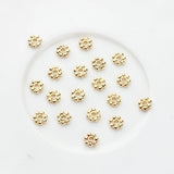 Real Daisy Flower Spacers Bead Loose Spacer Beads 20pcs/lot DIY Jewelry Making