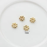 Real Daisy Flower Spacers Bead Loose Spacer Beads 20pcs/lot DIY Jewelry Making