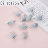 Campanula Pendant Dried Flower Jewelry Accessory