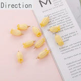 Campanula Pendant Dried Flower Jewelry Accessory