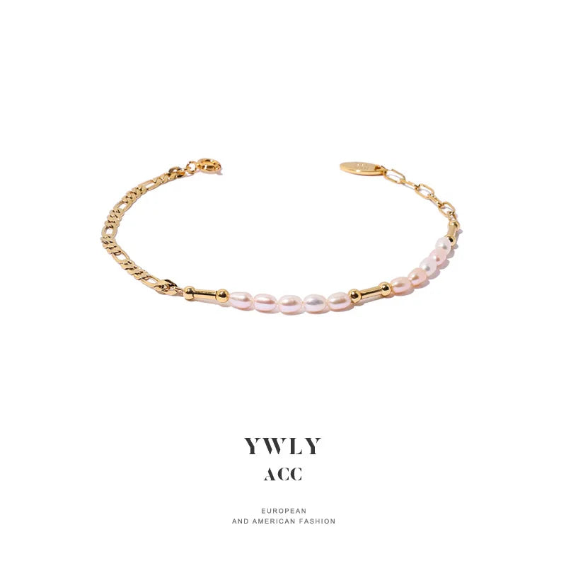 Pearl Bracelet for Women Girl Gift French Retro Women Pearl Bracelet Jewelry