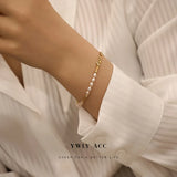 Pearl Bracelet for Women Girl Gift French Retro Women Pearl Bracelet Jewelry