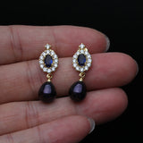 Freshwater Drop Earrings, Gold-Plated Pearl Earrings for Women