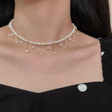 Baroque Pearl Choker Necklace Freshwater Pearl Wedding Jewelry
