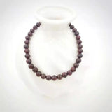 Dark Red Garnet Bracelet Natural Gemstones 14K Filled Beads