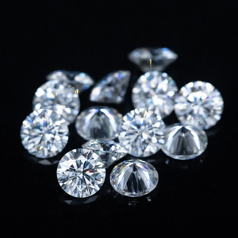 6.5mm 1ct D VVS1 Round Moissanite Loose Stone - Pass Diamond Test