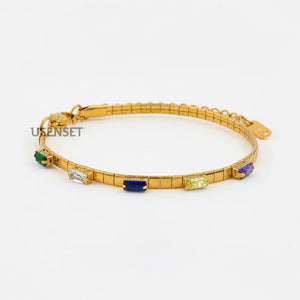 Zircon Stone Necklace and Bracelet Set YS219