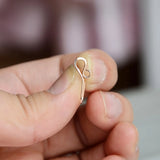 Filled Ear Clip Infinity Symbol Earrings Charm Jewelry Ear Cuff Brincos
