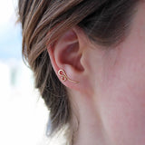 Filled Ear Clip Infinity Symbol Earrings Charm Jewelry Ear Cuff Brincos
