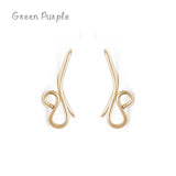 Filled Ear Clip Infinity Symbol Earrings Charm Jewelry Ear Cuff Brincos