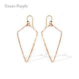Vintage 925 Silver Triangle Earrings