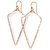 Vintage 925 Silver Triangle Earrings