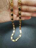6.3mm Real Plated Chain Necklace 19-28 Inches