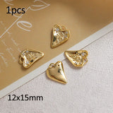 Vintage Rose Prince Heart Charms for Jewelry Making