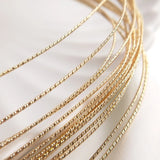Plated Copper Gold-Coated Twist Wire Jewelry Accessory