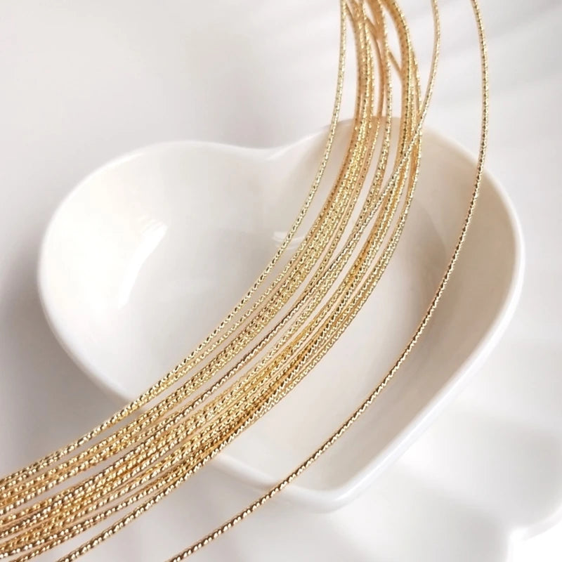 Plated Copper Gold-Coated Twist Wire Jewelry Accessory